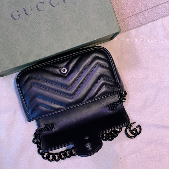 Gucci GG Marmont Belt Bag in Black Leather - Brand New without Tags - Picture 3 of 7